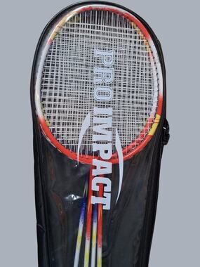 Pro Impact Badminton Racket Set 4 Racquets w/ Carrying Case Outdoor Sports Game